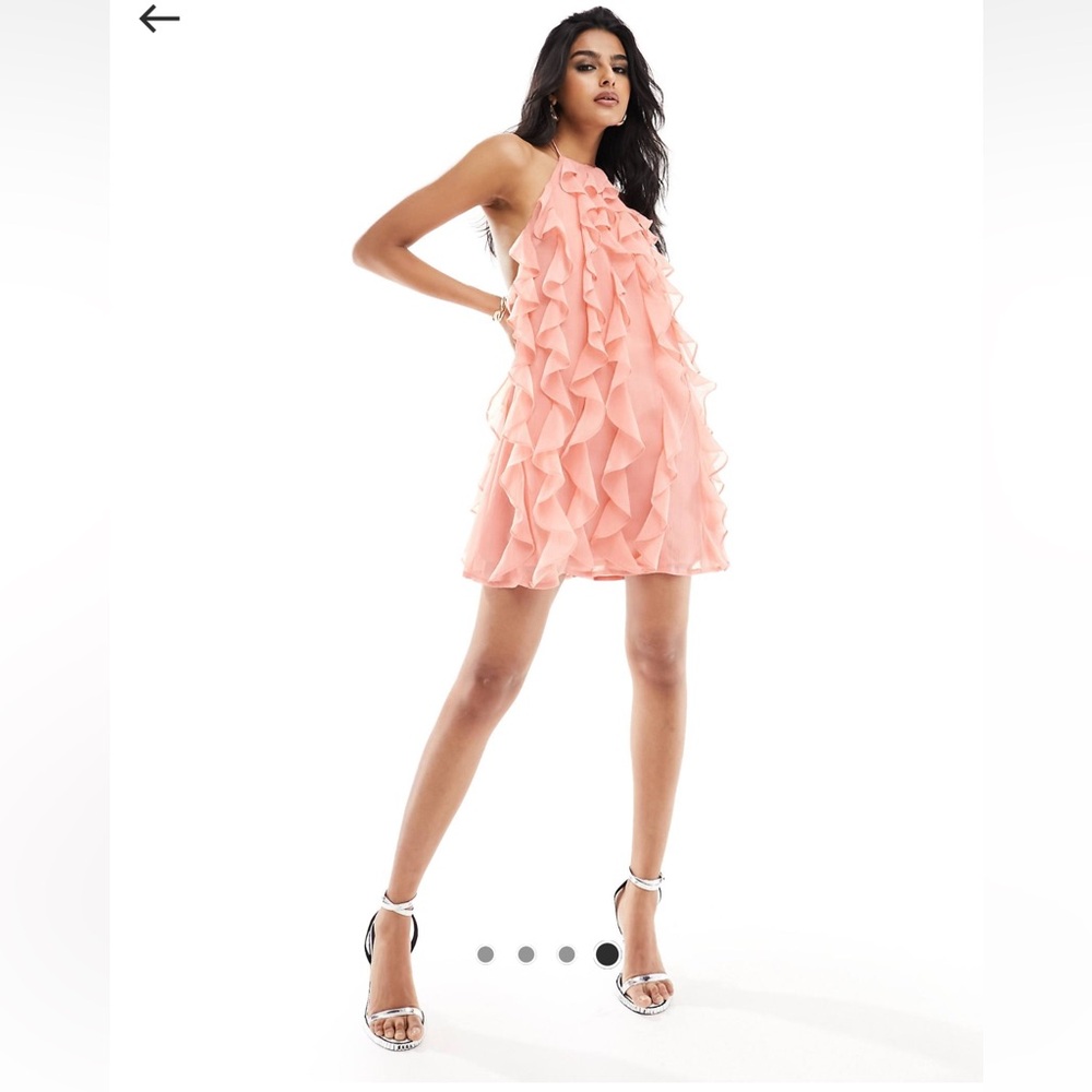 Pink Ruffle Dress - Picture 2 of 4